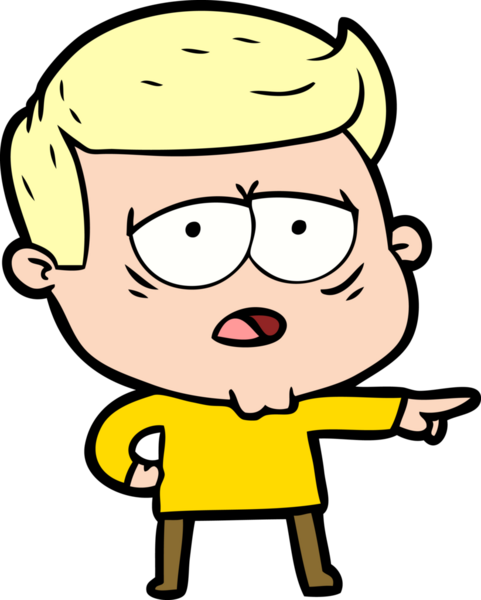 Bir insan tarafından çizilmiş yorgun bir adam.