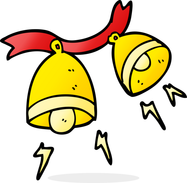 Bir insan tarafından çizilmiş karikatür çanları.