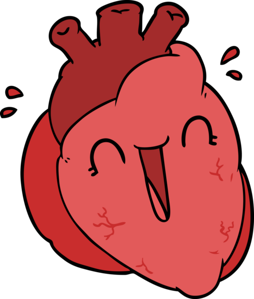 Bir insan tarafından çizilmiş bir kalp.