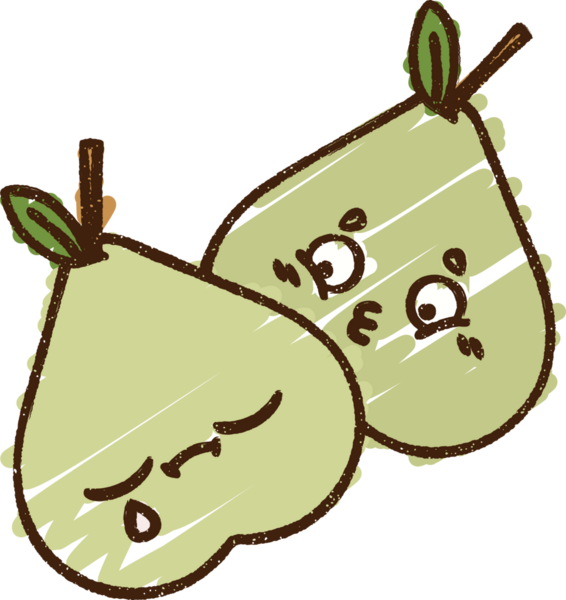 Bir insan tarafından çizilen Armut Tebeşiri