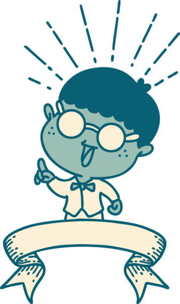 Bir insan tarafından çizilmiş dahice fikri olan dövme stili bir adam.