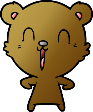 Bir insan tarafından çizilmiş bir çizgi film karakteri.