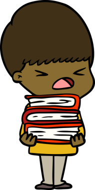 Çizgi film bir insan tarafından çizilmiş stresli adam