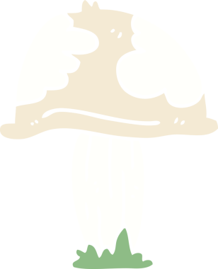 Bir insan tarafından çizilmiş vahşi mantar karalaması