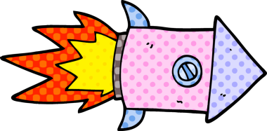 bir insan tarafından çizilmiş karalama uzay roketi