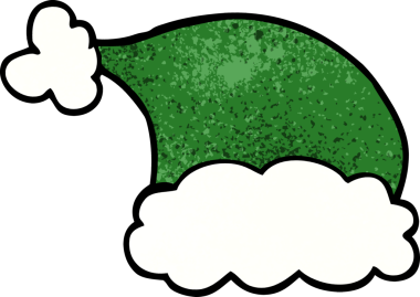 Bir insan tarafından çizilmiş bir elf şapkası.