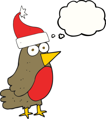 Bir insan tarafından çizilmiş serbest çizim baloncuk Robin çizgi filmi