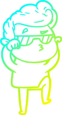 Bir insan tarafından çizilmiş karikatür karikatürü.