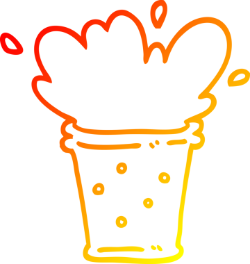 Bir insan tarafından çizilmiş bir çizgi filmin sıcak çizgi çizimi.