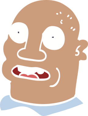 Bir insan tarafından çizilmiş bir adamın kafasının karalaması.