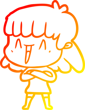 Bir insan tarafından çizilmiş bir karikatür kadın çizimi