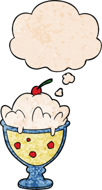 Bir insan tarafından çizilmiş grunge desenli düşünce baloncuklu çizgi tatlı.