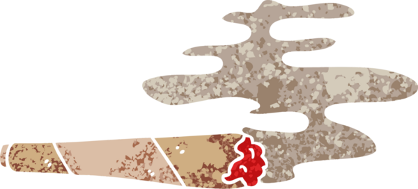 Bir insan tarafından çizilmiş retro illüstrasyon tarzı tuhaf çizgi film.