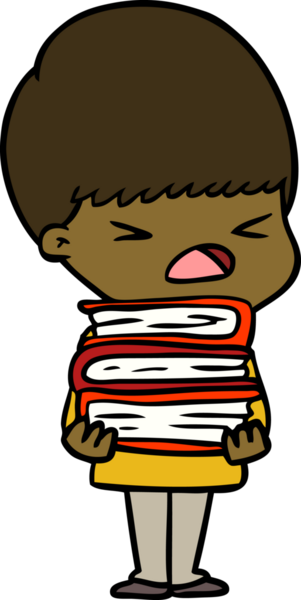 Çizgi film bir insan tarafından çizilmiş stresli adam