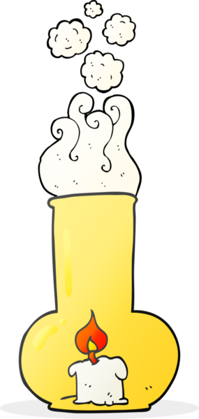 Bir insan tarafından çizilmiş eski cam lamba ve mum.