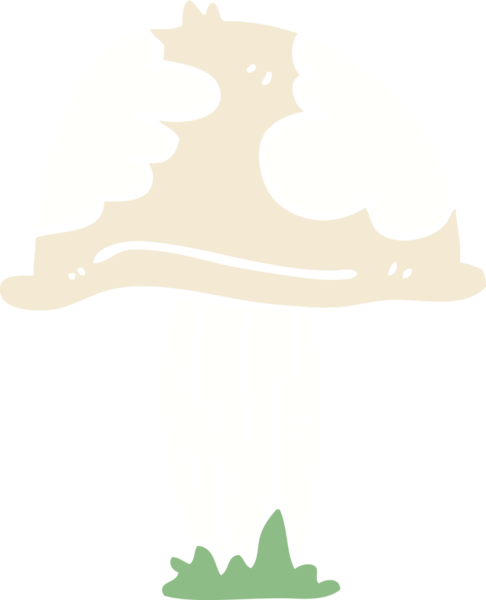 Bir insan tarafından çizilmiş vahşi mantar karalaması