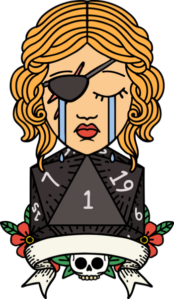 Retro Dövme Tarzı Ağlayan İnsan Haydut Doğal bir rulo bir insan tarafından çizilmiş