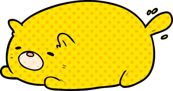 Bir insan tarafından çizilmiş sevimli çizgi film kedisi.