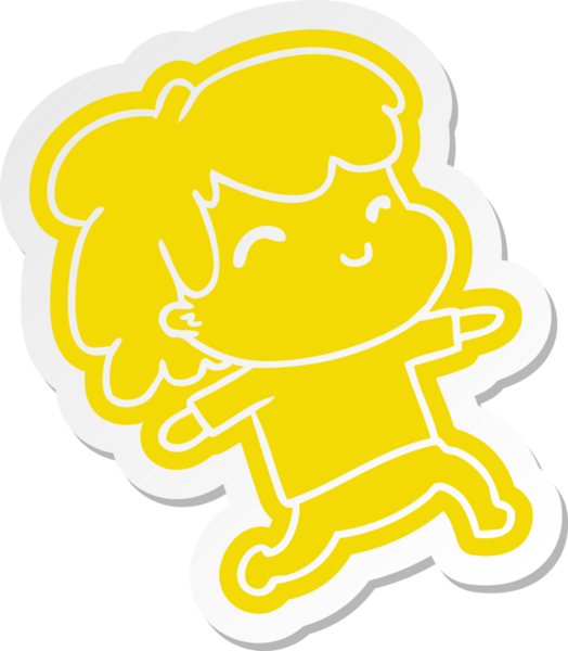 Bir insan tarafından çizilmiş sakallı kawaii çocuk.