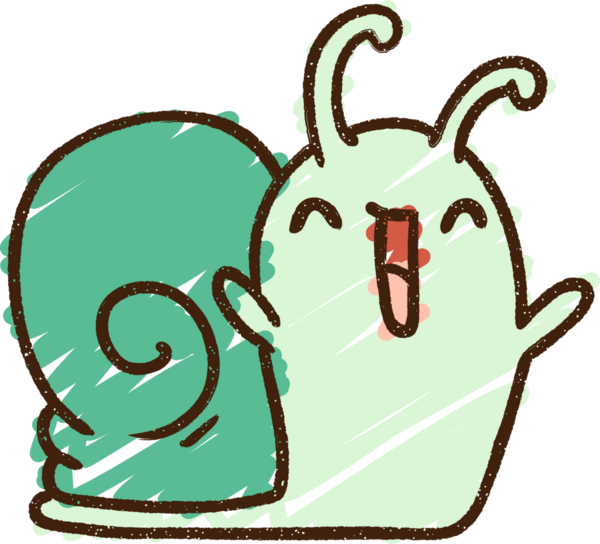 Bir insan tarafından çizilen Mutlu Salyangoz Tebeşiri