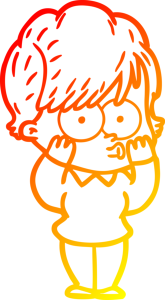 Bir insan tarafından çizilmiş bir karikatür kadın çizimi