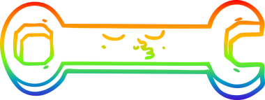 gökkuşağı gradyan çizgi çizimi bir insan tarafından çizilmiş çizgi film anahtarı