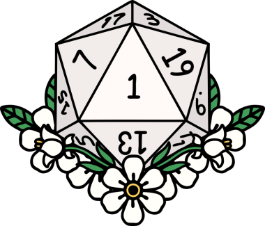 Retro Dövme Tarzı Doğal Zarlar Bir insan tarafından çizilmiş çiçek elementleri ile yuvarlanır