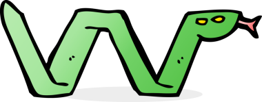 Bir insan tarafından çizilmiş yılan sembolü.