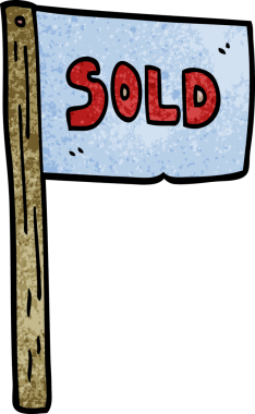 Bir insan tarafından çizilmiş karikatür satıldı.