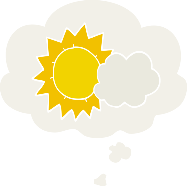 Düşünce baloncuğu olan karikatür havası bir insan tarafından çizilmiş