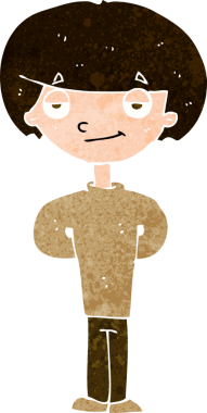 Bir insan tarafından çizilmiş mutlu bir adam.