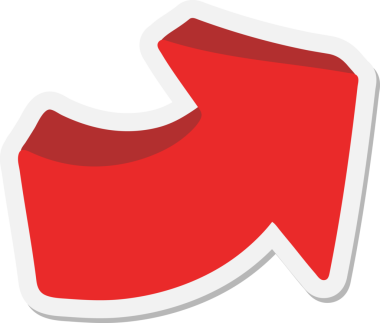 Bir insan tarafından çizilmiş ok karikatürü etiketi