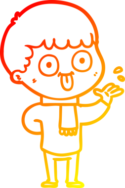 Bir insan tarafından çizilmiş çizgi film karakteri.