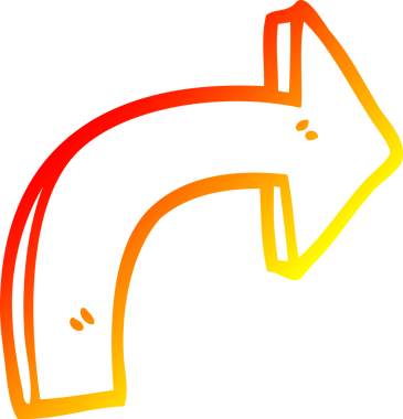 Bir insan tarafından çizilmiş bir çizgi filmin soğuk eğimli çizimi.