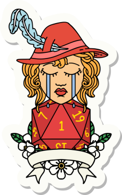 Bir insan tarafından çizilmiş insan ozan karakterinin çıkartması.