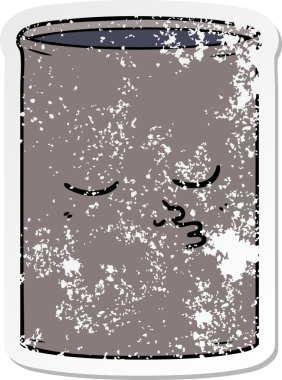 Bir insan tarafından çizilmiş bir fıçı petrolün sıkıntılı çıkartması.