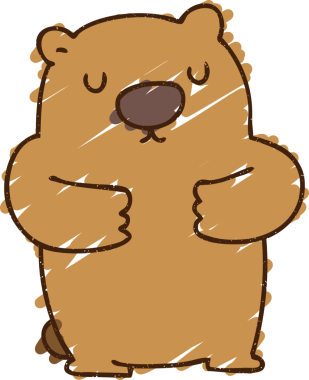 Bir insan tarafından çizilen Ayı Tebeşiri