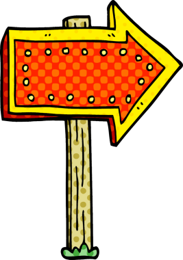 Çizgi film karalaması bir insan tarafından çizilmiş.