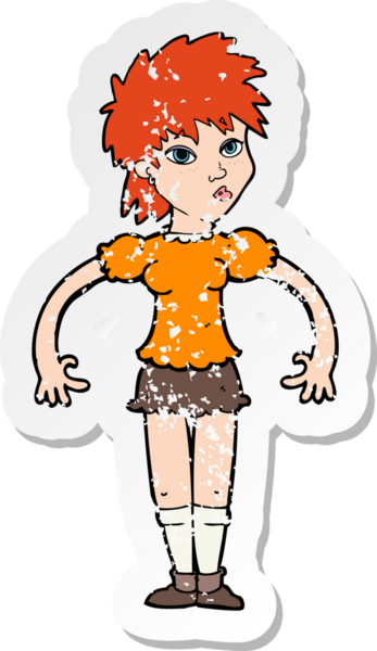 Bir insan tarafından çizilmiş garip bir karikatürün gerilimli yapıştırması.