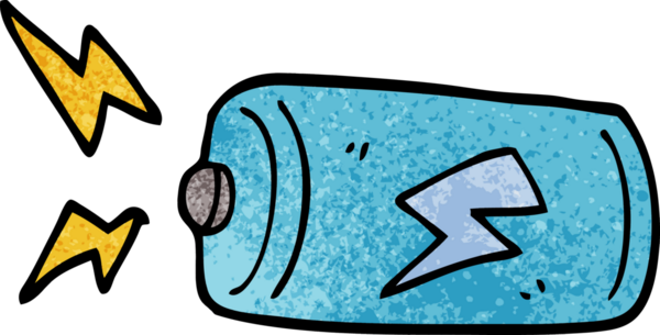 Bir insan tarafından çizilmiş karalama bataryası.