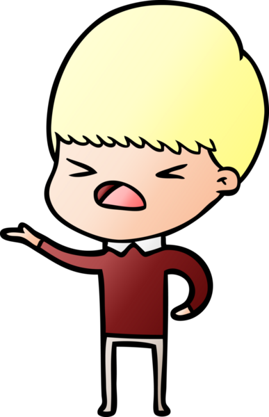 Çizgi film bir insan tarafından çizilmiş stresli adam