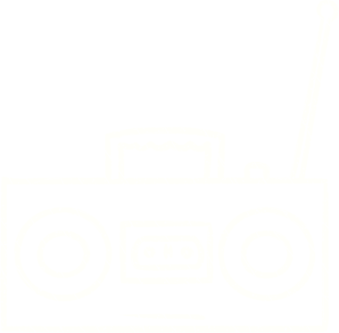 Bir insan tarafından çizilen Boom Box Tebeşiri