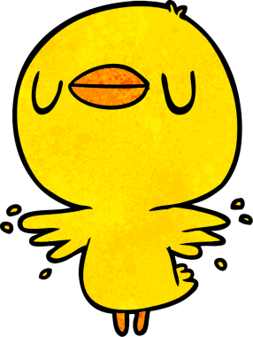 Bir insan tarafından çizilmiş kanat çırpan tatlı çizgi film pilici.