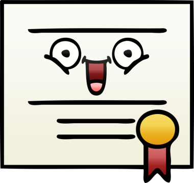 Mezuniyet diplomasının bir insan tarafından çizilmiş gölgeli karikatürü.