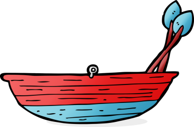 Bir insan tarafından çizilmiş karikatür sandalları.