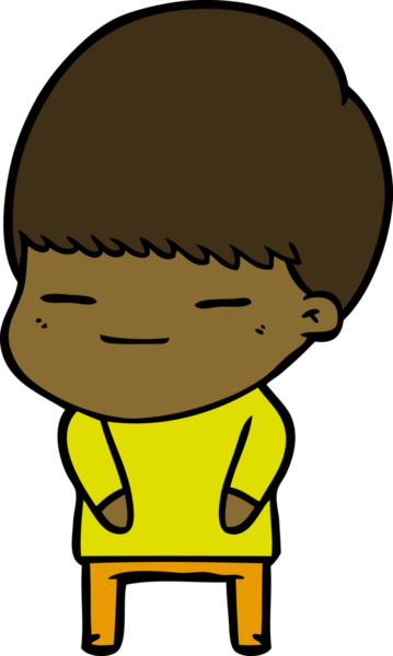 Bir insan tarafından çizilmiş kendini beğenmiş bir çocuk.