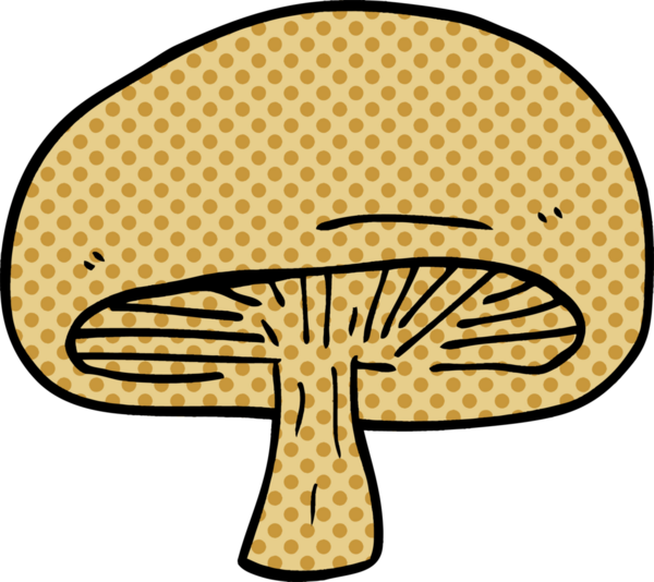 Bir insan tarafından çizilmiş kestane mantarı.