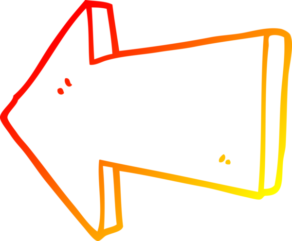 Bir insan tarafından çizilmiş bir çizgi filmin sıcak gradyan çizimi