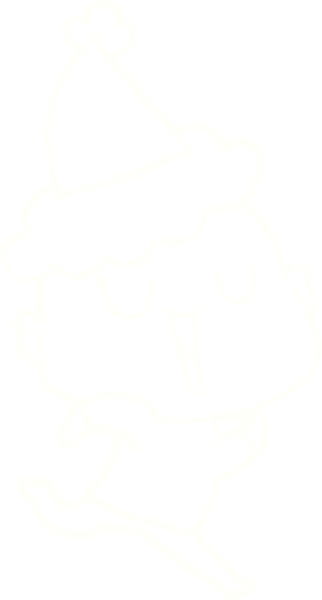 Bir insan tarafından çizilen Noel Adam Tebeşiri