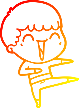 Bir insan tarafından çizilmiş mutlu bir adamın çizgi çizimi.